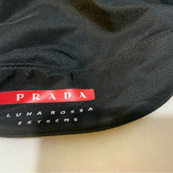 PRADA Luna Rossa Extreme Travel Bag Duffle Bag Black Nylon Drawstring - Picture 3 of 6